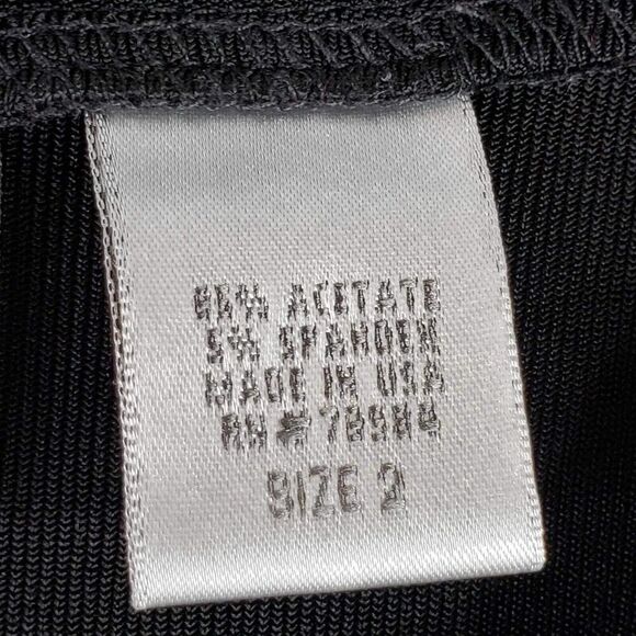 Chicos Travelers Tunic Top Slinky Knit Women’s Size Large or 2 Black SS - Picture 7 of 8